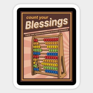 Count your Blessings Sticker